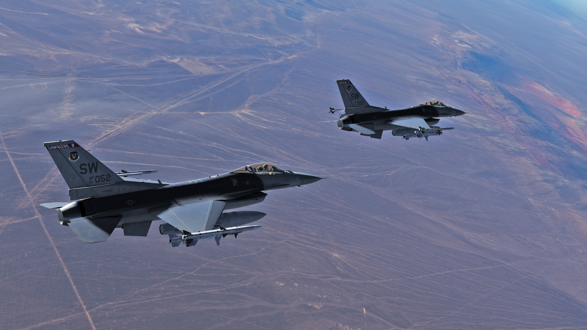 DCS F-16C – Разпуск и кацане